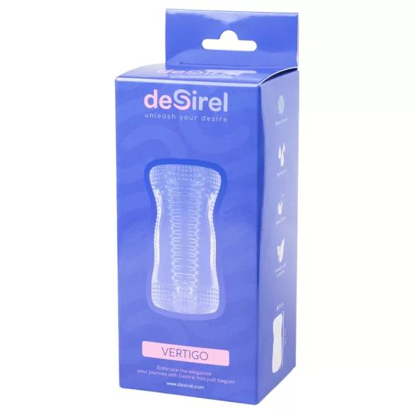 Desirel Vertigo - masturbatorius su briaunotu vidumi (skaidrus)
