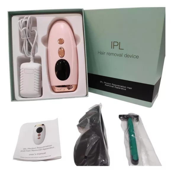 IPL - fotoepiliatorius - greitas plaukų šalinimas - rožinis