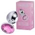Desirel Pink Jewel S - analinis plug (sidabrinis-rožinis)