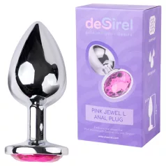   Desirel - analinis kaištis - rožinis brangakmenis L - sidabrinis/rožinis