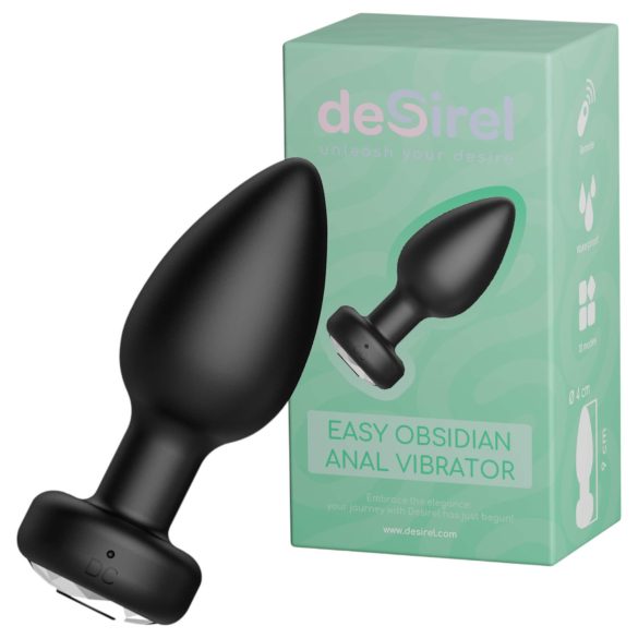 Desirel Easy Obsidian - belaidis, radijo analinis vibratorius (juodas)