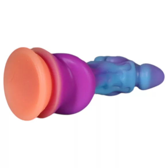 OgazR - šviečiantis drakono dildo - 22cm - violetinė rožinė