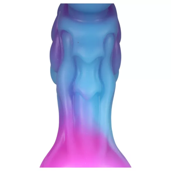 OgazR - šviečiantis drakono dildo - 22cm - violetinė rožinė