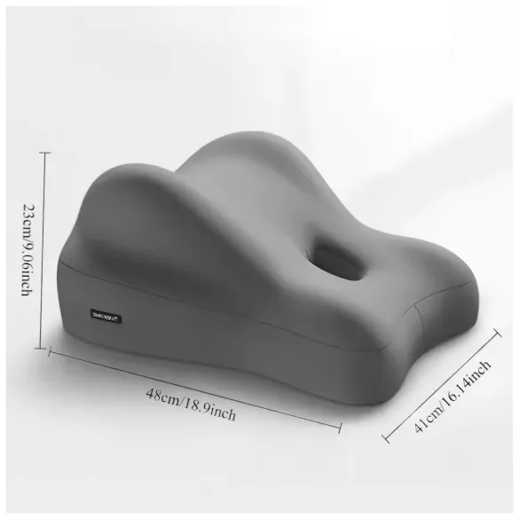 Magic Pillow - pagalvė su dildo laikikliu - atminties putų, pilka