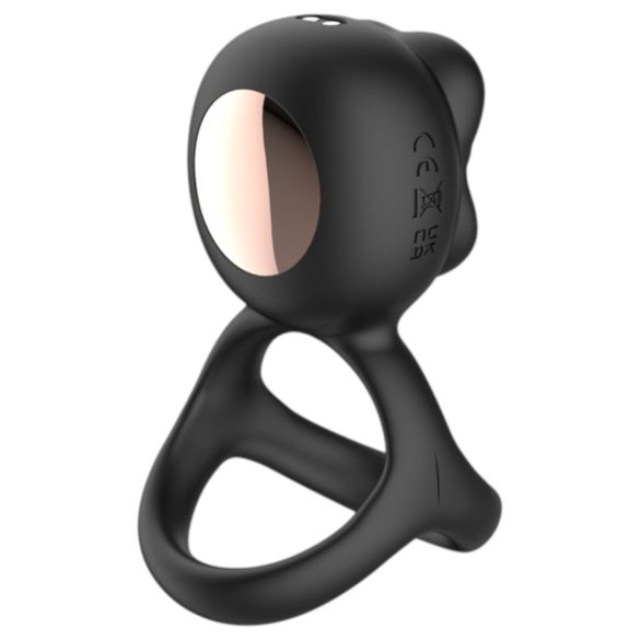 Biu-Biu - penio žiedas ir klitorio vibratorius - juodas