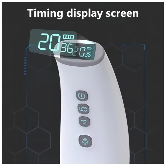 Lonely - masturbatorius su siurbimo, šildymo funkcija, garso efektu - baltas