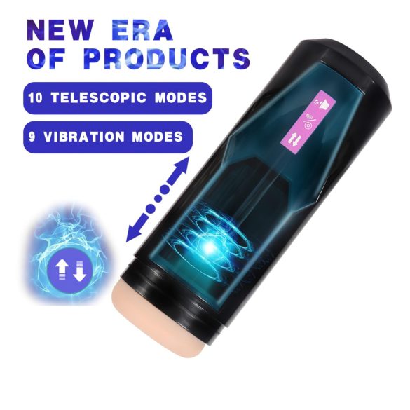 Lonely - masturbatorius vyrams - stūmimo ir garsų funkcija - juodas