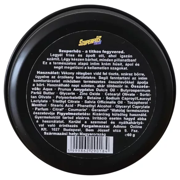Superherojus Fresh - intymus kremdeodorantas vyrams (60 g)