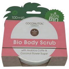   Coconutoil - Ekologiškas kūno šveitiklis su kava ir kokosų cukrumi (100 ml)