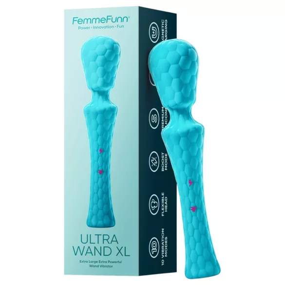 FemmeFunn - masažuoklis vibratorius - XL dydis - turkio spalvos