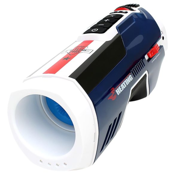 Leten SM Future Pro - masturbatorius vyrams - stūmuo, garsai, šildymas, mėlynas