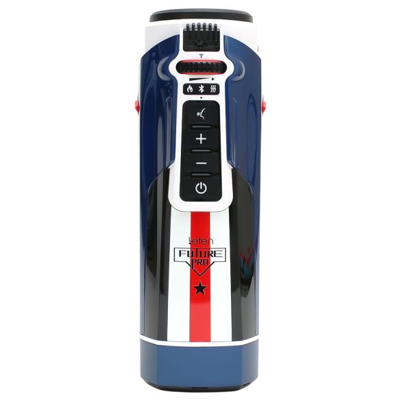 Leten SM Future Pro - masturbatorius vyrams - stūmuo, garsai, šildymas, mėlynas