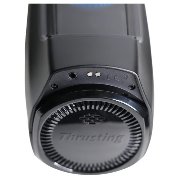 Leten SM320 - masturbatorius vyrams - garsas, stūmimas, šildymas - juodas