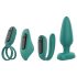 Sex HD - akumuliatorinis, nuotolinio valdymo vibro rinkinys (žalia)