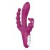 Sex HD Joker - įkraunamas, vandeniui atsparus trijų šakų vibratorius (violetinis)