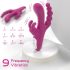 Sex HD Joker - įkraunamas, vandeniui atsparus trijų šakų vibratorius (violetinis)