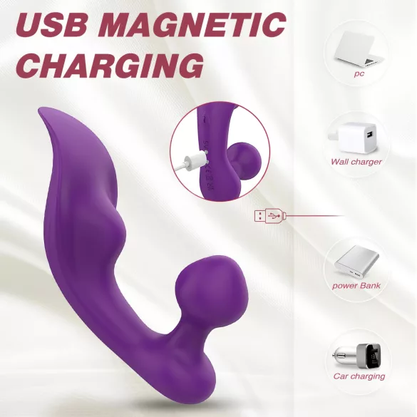 Sex HD Chomper - vibruojantis klitorio ir analinis vibratorius