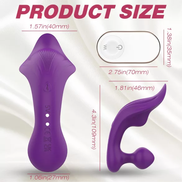 Sex HD Chomper - vibruojantis klitorio ir analinis vibratorius