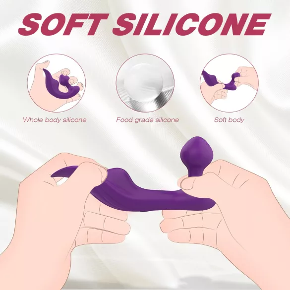 Sex HD Chomper - vibruojantis klitorio ir analinis vibratorius