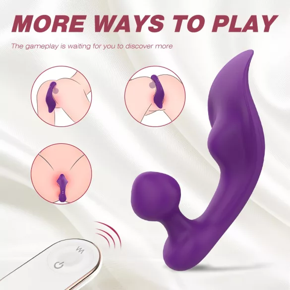 Sex HD Chomper - vibruojantis klitorio ir analinis vibratorius