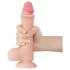 Lovetoy Sliding-Skin - dildo su dvigubu sluoksniu ir sėklidėmis