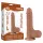 Lovetoy Sliding-Skin - dvigubas dildo su sėklidėmis - 19,5 cm