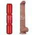 Lovetoy - dvigubo sluoksnio XXL dildo - 36,5 cm - (natūralus)