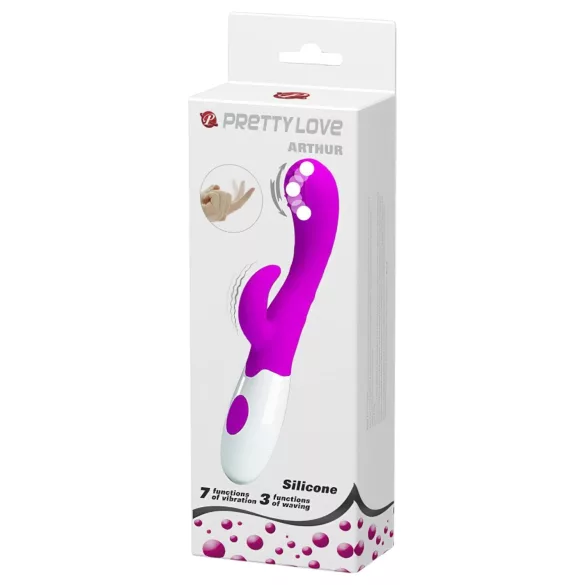 Pretty Love Arthur - G taško vibratorius su judančia galvute - violetinis