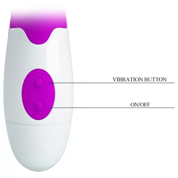 Pretty Love Arthur - G taško vibratorius su judančia galvute - violetinis