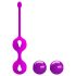 Pretty Love Kegel Up II – dvigubas geiša kamuoliukų rinkinys (violetinės)