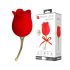 Pretty Love Rose Lover - 2in1 liežuvėlio klitorio vibratorius (raudonas)