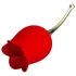 Pretty Love Rose Lover - klitorinis vibratorius su liežuvėliu 2in1 - raudonas