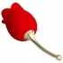 Pretty Love Rose Lover - klitorinis vibratorius su liežuvėliu 2in1 - raudonas