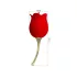 Pretty Love Rose Lover - klitorinis vibratorius su liežuvėliu 2in1 - raudonas