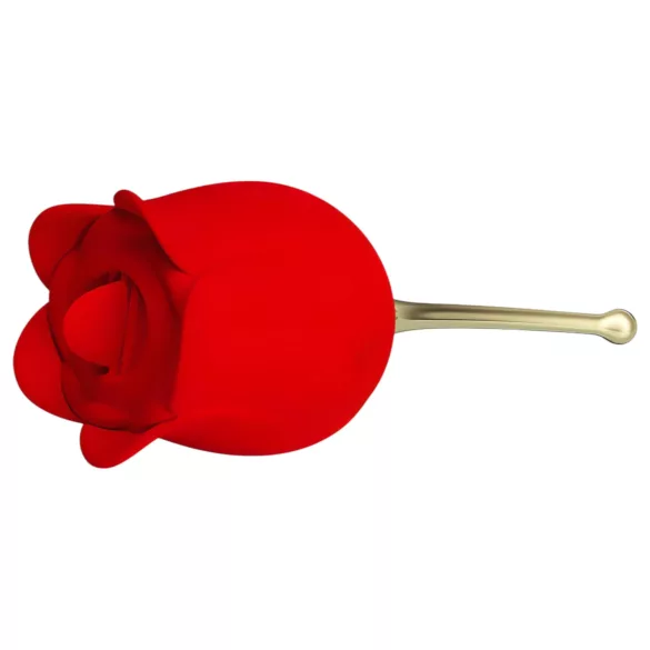 Pretty Love Rose Lover - klitorinis vibratorius su liežuvėliu 2in1 - raudonas