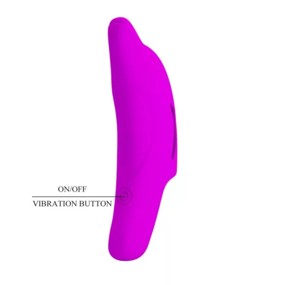 Pretty Love Delphini - pirštinis vibratorius - delfino forma - violetinis