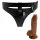 Pretty Love Harness - strap-on diržas su dildo - 17 cm - juodas