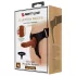 Pretty Love Harness - strap-on diržas su dildo - 17 cm - juodas