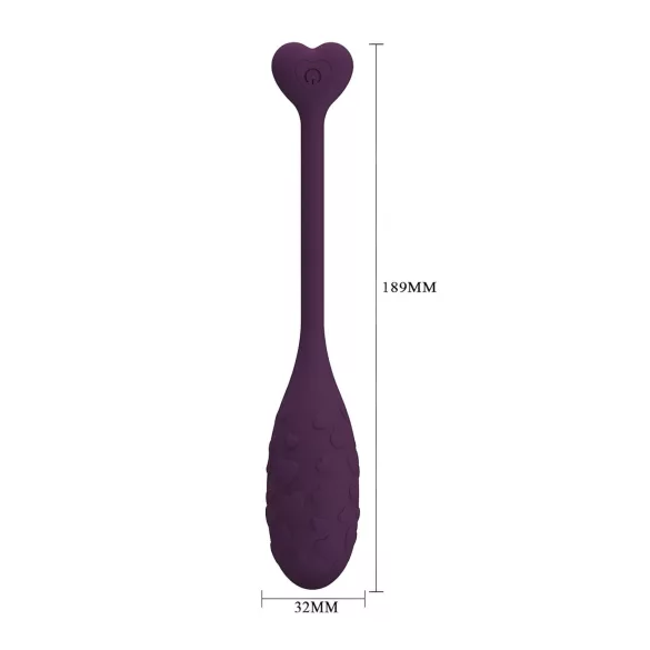 Pretty Love Fisherman - išmanus vibracinis kiaušinėlis (violetinis)