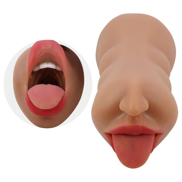 Crazy Bull - masturbatorius burnai ir makščiai - natūralios spalvos