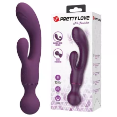   Pretty Love All Rounder - dviguba galvutė G taško ir klitorio vibratorius (violetinis)