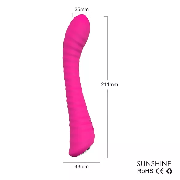 Sex HD Sunshine - G taško vibratorius - įkraunamas, raižytas - rožinis
