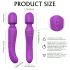 Sex HD Iris - vibratorius su dviem varikliais ir šildymo funkcija - violetinis