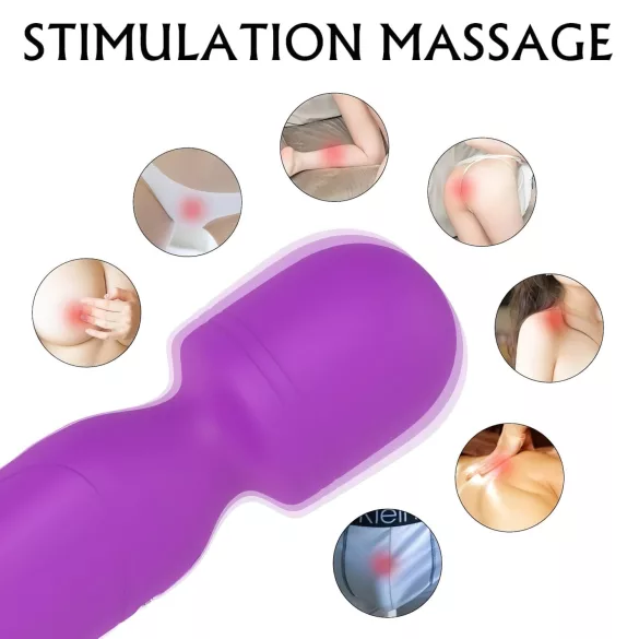 Sex HD Iris - vibratorius su dviem varikliais ir šildymo funkcija - violetinis