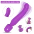 Sex HD Iris - vibratorius su dviem varikliais ir šildymo funkcija - violetinis