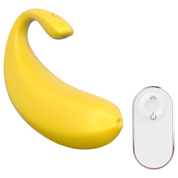 Sex HD - išmanus banano formos vibruojantis kiaušinis (geltonas)
