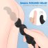 Steven - perlinis analinis dildo (juodas)