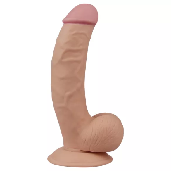 Lovetoy Ultra Soft - realistiškas minkštas dildo - 21,5 cm natūralios spalvos