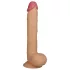 Lovetoy King-Sized - dildo su siurbtuku - realistiškas - 25cm kūno spalvos
