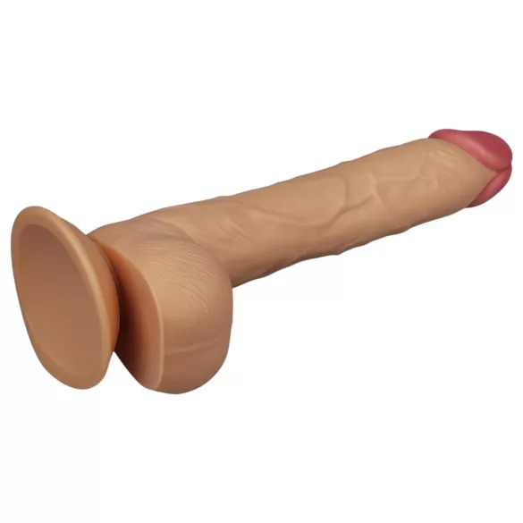 Lovetoy King-Sized - dildo su siurbtuku - realistiškas - 25cm kūno spalvos